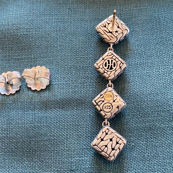 John Hardy Paul Four-Square Drop Earrings - Picture 6 of 10